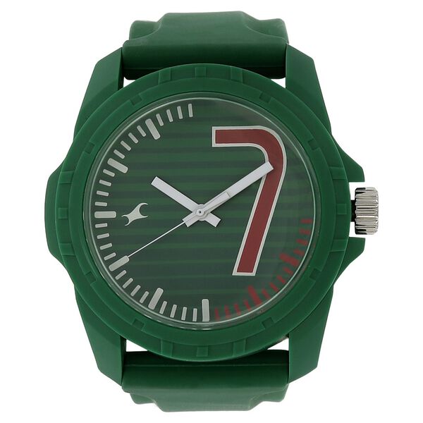 Fastrack Quartz Analog Green Dial Plastic Strap Watch for Unisex - image number 0