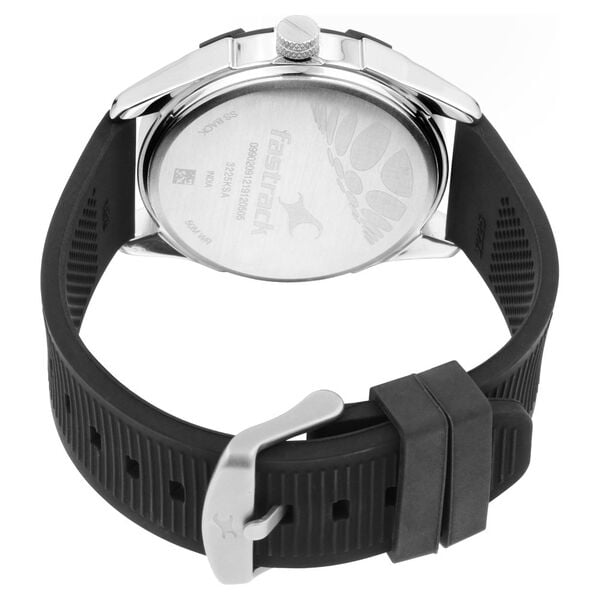 Fastrack Fastfit Quartz Analog Black Dial Silicone Strap Watch for Guys - image number 5