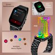 Fastrack Radiant FX2 Luxury Metal Smartwatch with largest 5.1 AMOLED Display with Functional Crown With Silver Strap - image number 7