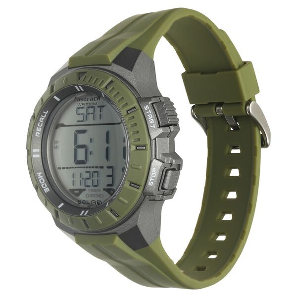 Fastrack Streetwear Digital Dial PU Strap Watch for Guys - image number 4