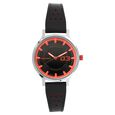 Fastrack Loopholes Quartz Analog Red Dial Stainless Steel Strap Watch for Girls