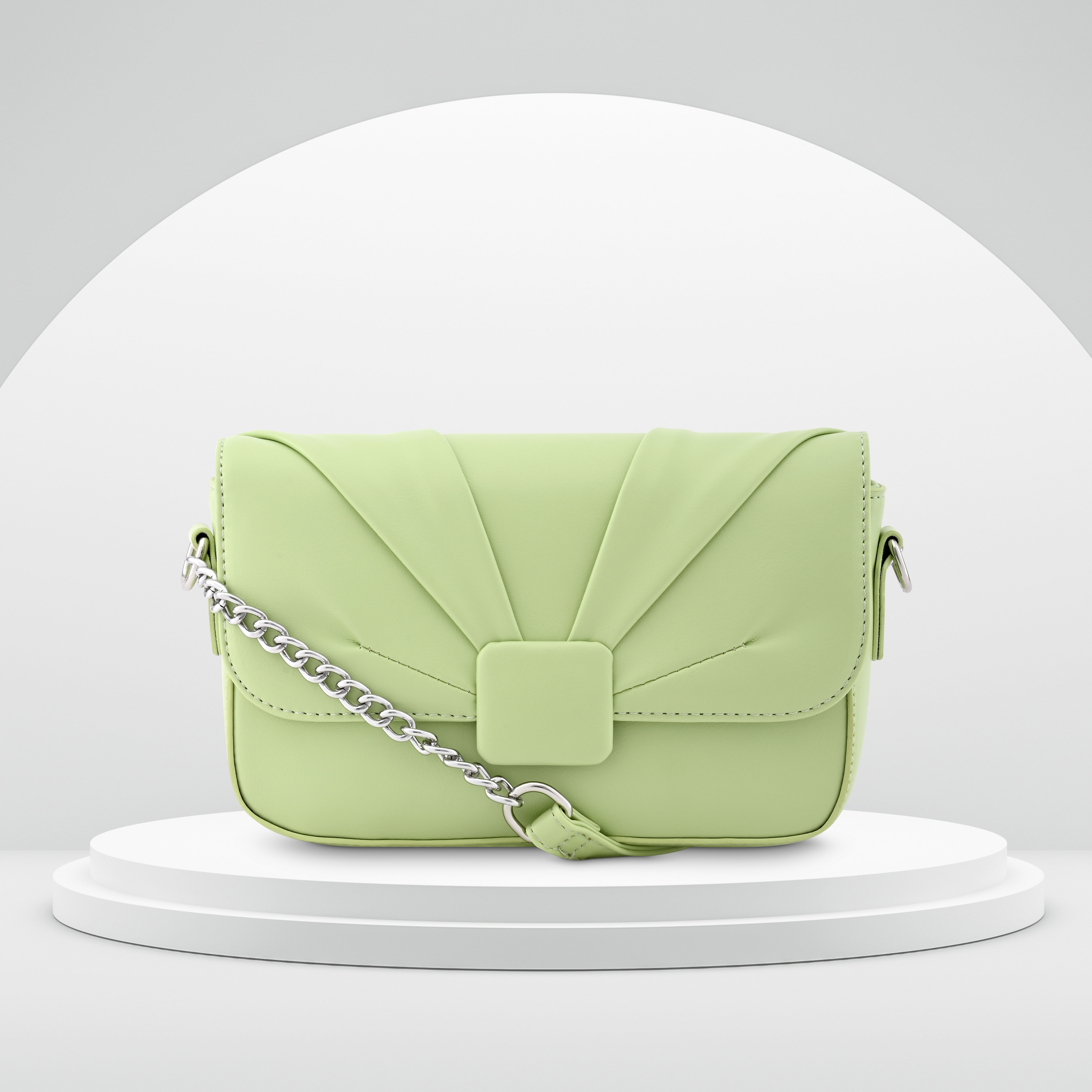 Buy Online Fastrack Party Sling Bag in Cool Matcha Green f241slsms05mg1 p Fastrack