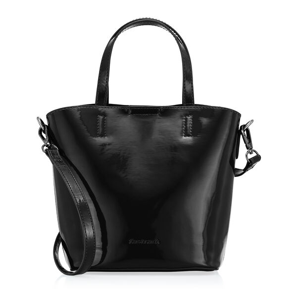 Fastrack Black Carryall Satchel with Zipper Pouch - image number 1