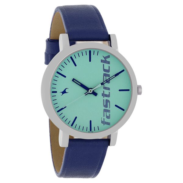 Fastrack Quartz Analog Blue Dial Leather Strap Watch for Girls - image number 1