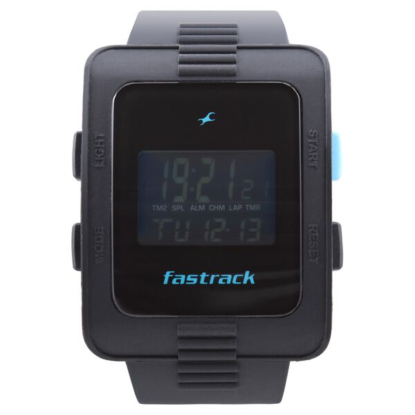 Fastrack Digital Black Dial Plastic Strap Watch for Guys - image number 0