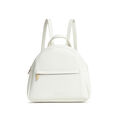 Fastrack Black College Backpack for Women | Trendy Minimalistic Backpack for Girls, Ladies, Women | College Bag for Everyday Wear made from High Quality Faux Leather (White) - image number 0