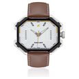 Fastrack Quartz Analog Silver Dial Leather Strap Watch for Guys - image number 0