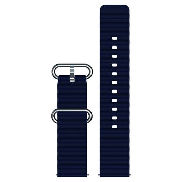 Fastrack Smart Blue Silicone Bubble Strap 22 mm