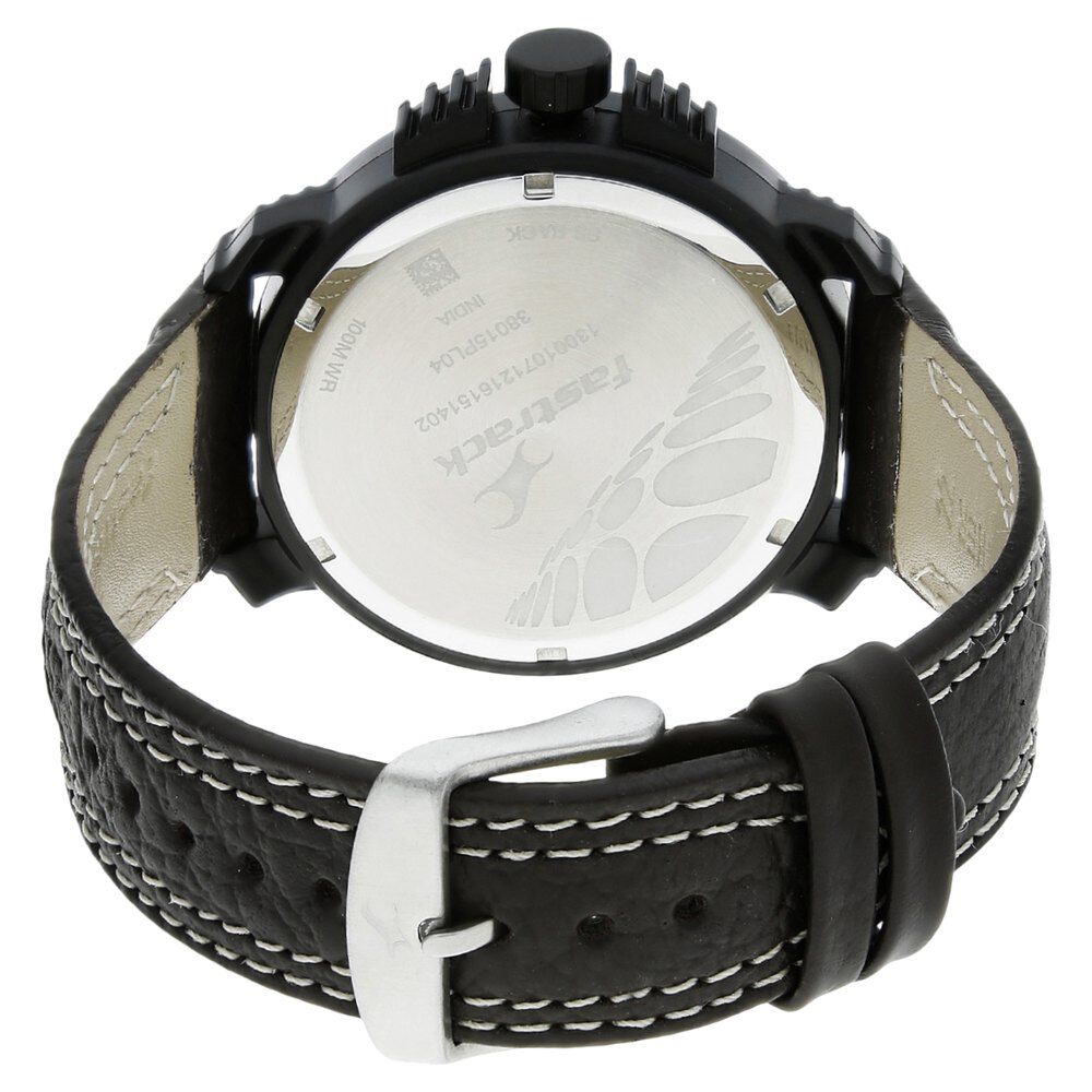 Buy Online Fastrack Quartz Analog Brown Dial Leather Strap Watch for Guys nk38015pl04 Fastrack