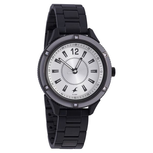 Fastrack Modular Quartz Analog Silver Dial Stainless Steel Strap Watch for Girls - image number 0