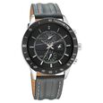 Fastrack Fastrack Overdrive Quartz Chronograph Tachymeter Black Dial Blue Leather Strap Watch For Guys - image number 1