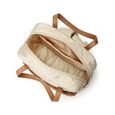 Quilted carry laptop backpack- beige - image number 4
