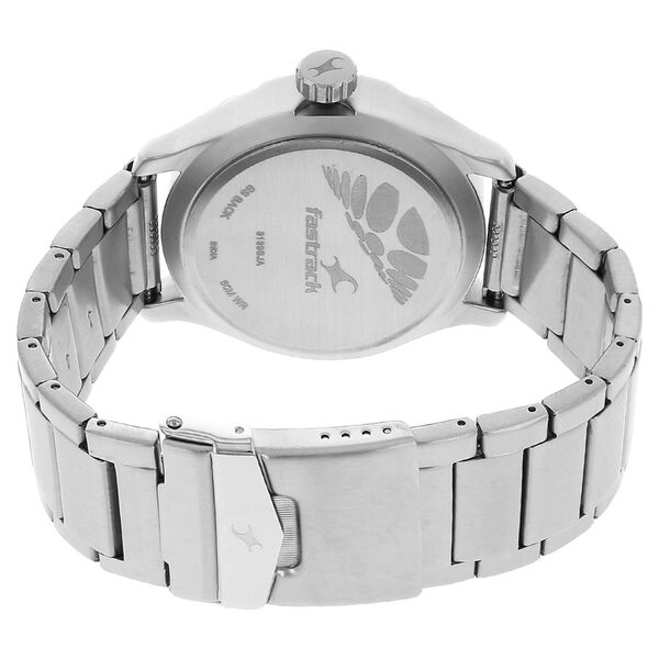 Fastrack Quartz Analog Blue Dial Metal Strap Watch for Guys - image number 3