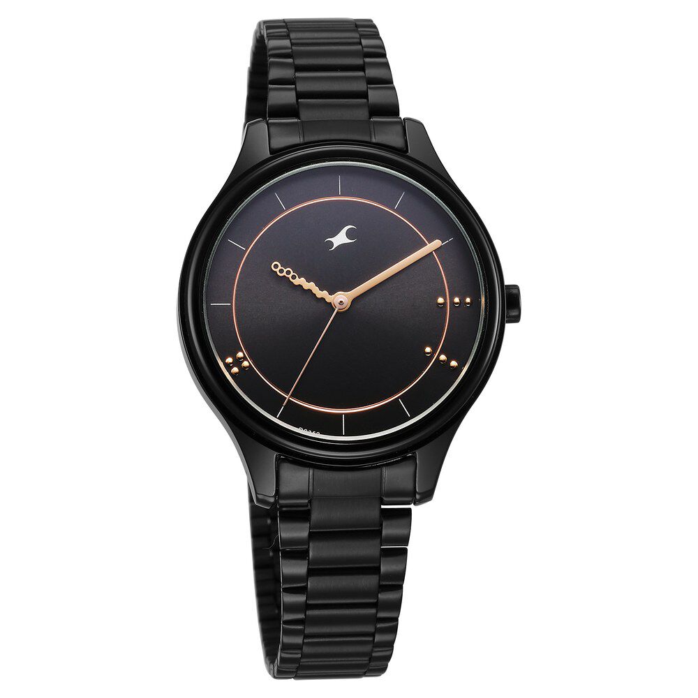 Black metal belt watches online