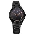 Fastrack Stunners Quartz Analog Black Dial Black Metal Strap Watch For Girls - image number 1