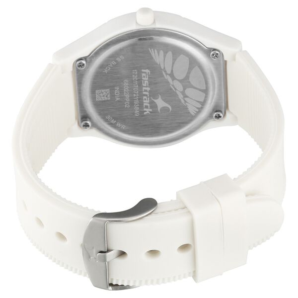 Fastrack Tees Quartz Analog Beige Dial Silicone Strap Watch for Girls - image number 4