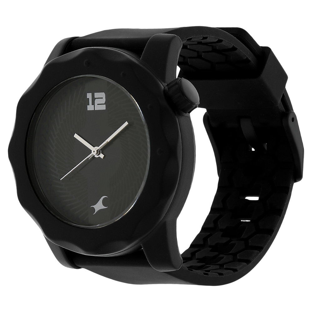 Fastrack Quartz Analog Black Dial Plastic Strap Watch for Unisex