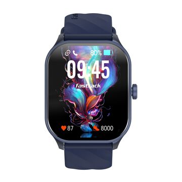 Fastrack Reflex Power|4.97 CM Super AMOLED Arched Display|410 x 502 Pixel Resolution|IP68 WR With Blue Strap