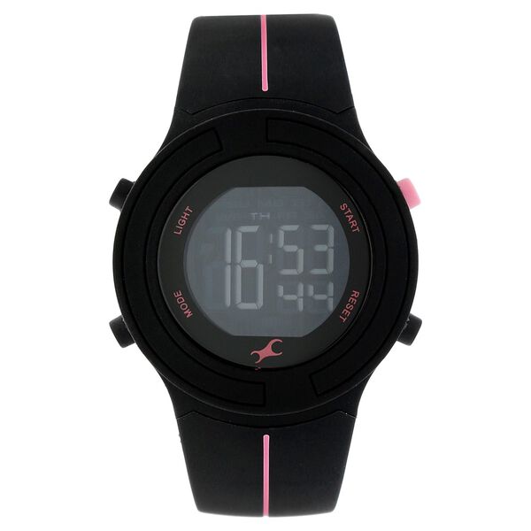 Fastrack Digital Grey Dial Plastic Strap Watch for Girls - image number 0