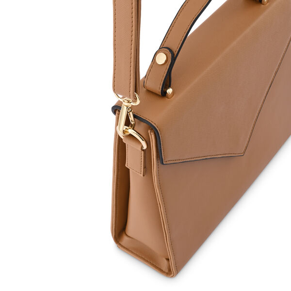 Fastrack Tan Structured Satchel Bag for Women - image number 5