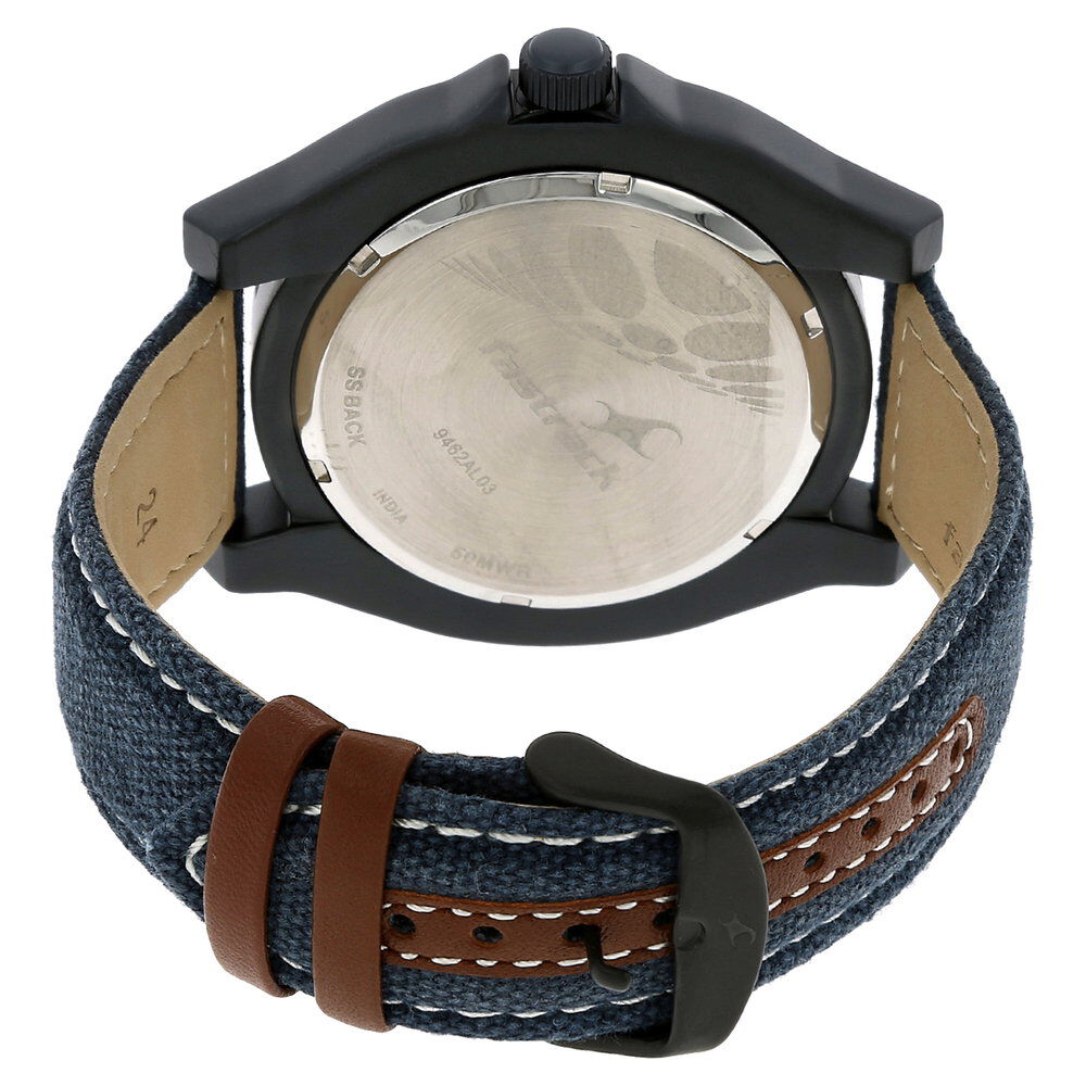 Buy Online Fastrack Explorer Quartz Analog Grey Dial Canvas Strap Watch for Guys nk9462al03 Fastrack