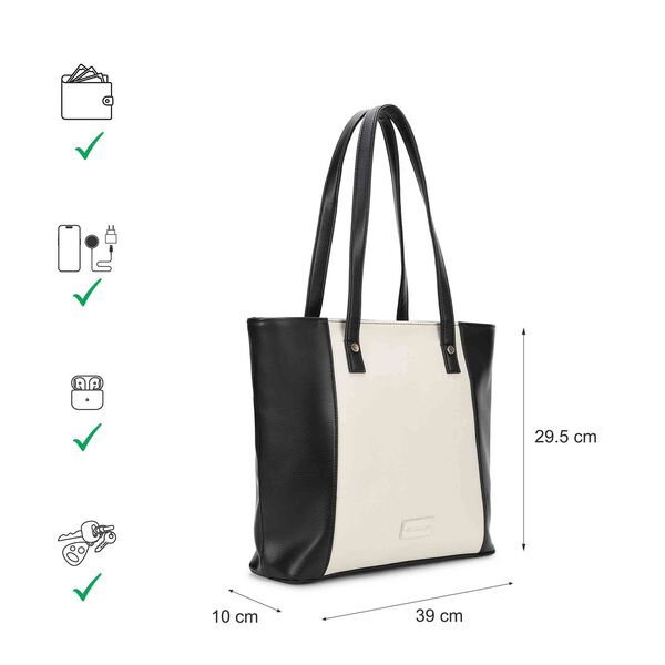 Fastrack TwinTone  Tote - black & white - image number 8
