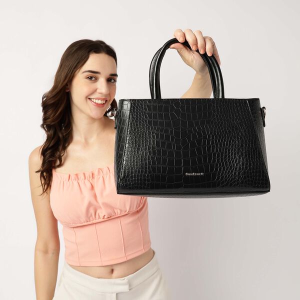 Croco Luxe Satchel - image number 1