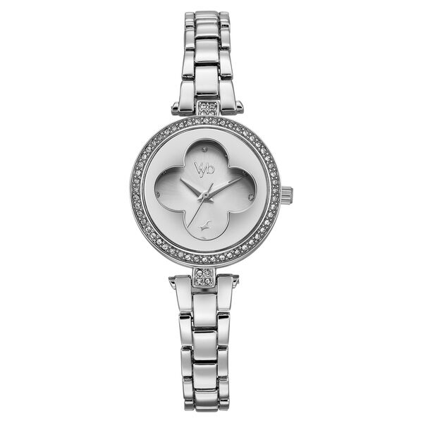Buy Online Vyb Eclipse By Fastrack Quartz Analog Silver Dial Silver ...