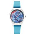 Fastrack Stunners Quartz Analog Multicoloured Dial Leather Strap Watch for Girls - image number 1