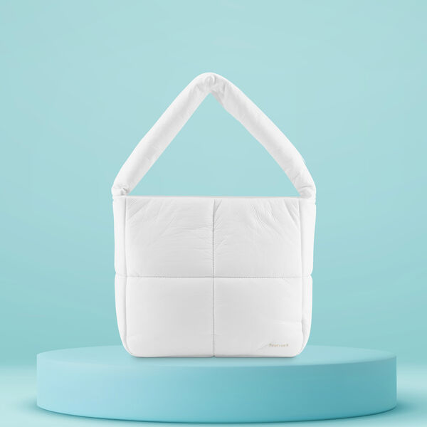 Fastrack Puffer Shoulder Bag in White - image number 0