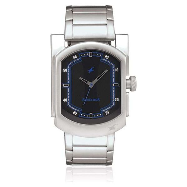 Fastrack Quartz Analog Black Dial Stainless Steel Strap Watch for Guys - image number 0