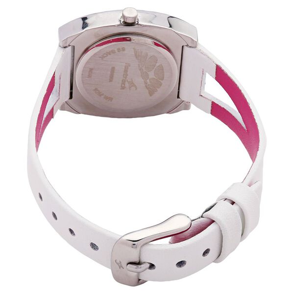 Fastrack Quartz Analog White Dial Leather Strap Watch for Girls - image number 2