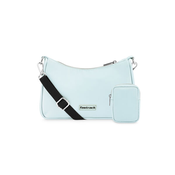 Fastrack Silver Grey Crossbody Sling Bag for Girls - image number 1