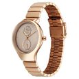 Fastrack Gelato rosegold multifunction metal strap watch with Caramel dial for Girls - image number 2