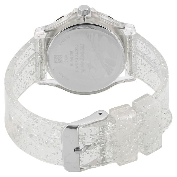Fastrack Trendies Quartz Analog Silver Dial Plastic Strap Watch for Girls - image number 3