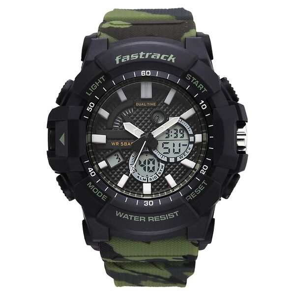 Fastrack Streetstyle Ana Digi watch with Camouflage look for Guys - image number 0