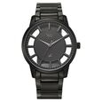 Vyb Horizon By Fastrack Quartz Analog Black Dial Grey Stainless Steel Strap Watch For Guys - image number 1