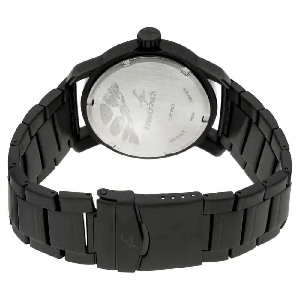 Buy Online Fastrack Quartz Analog White Dial Metal Strap Watch for Guys nj3021nm01c Fastrack