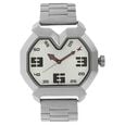 Fastrack Quartz Analog Silver Dial Stainless Steel Strap Watch for Guys - image number 0