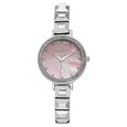 Vyb Enigma By Fastrack Quartz Analog Pink Dial Silver Metal Strap Watch For Girls - image number 1
