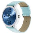 Fastrack Tropical Waters Quartz Analog Blue Dial Leather Strap Watch for Girls - image number 2