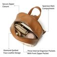 Quiltpop backpack - beige and tan - image number 3
