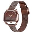 Fastrack Style Up Quartz Analog Brown Dial Brown Stainless Steel Strap Watch For Girls - image number 2