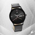 Fastrack Style Up Brown Dial Leather Strap Watch for Guys
