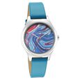 Fastrack Stunners Quartz Analog White Dial Leather Strap Watch for Girls