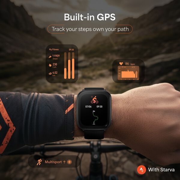 Fastrack Navstar Smartwatch 1.85" inch AMOLED Display, AI Chat, AI Watchface, Offline Voice Commands, Functional Crown - image number 1