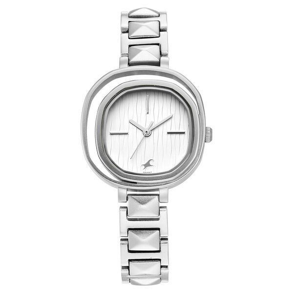 Fastrack Opulence Quartz Analog Silver Dial Metal Strap Watch for Girls - image number 2