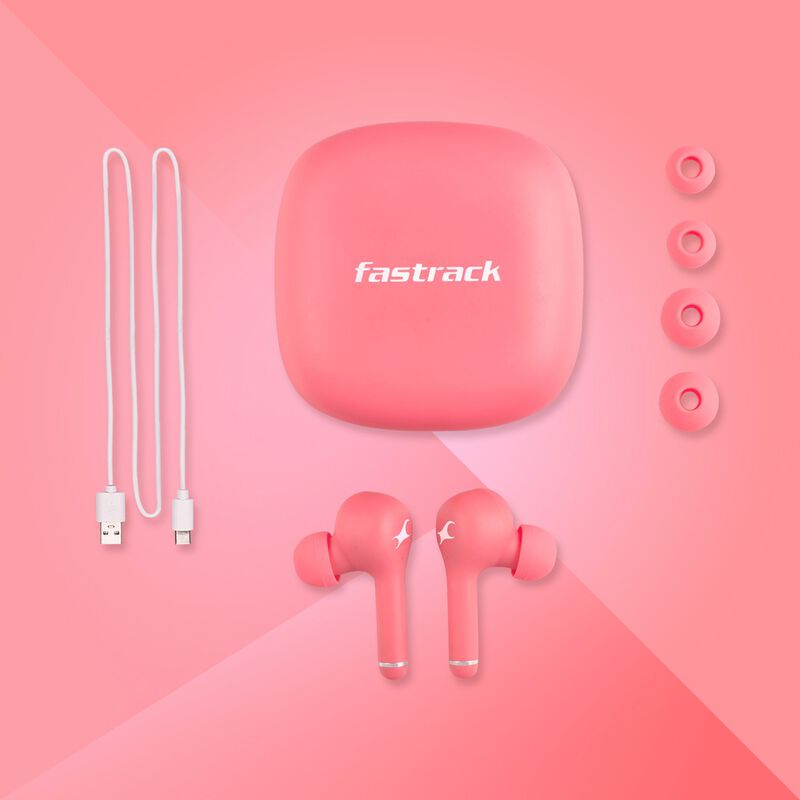 Reflex Tunes Truly Wireless Pink Ear Buds with 40 Hrs battery life - image number 5