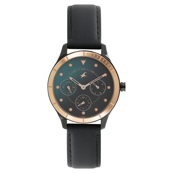 Fastrack All Nighters Quartz Multifunction Bicolour Dial Leather Strap Watch for Girls - image number 0