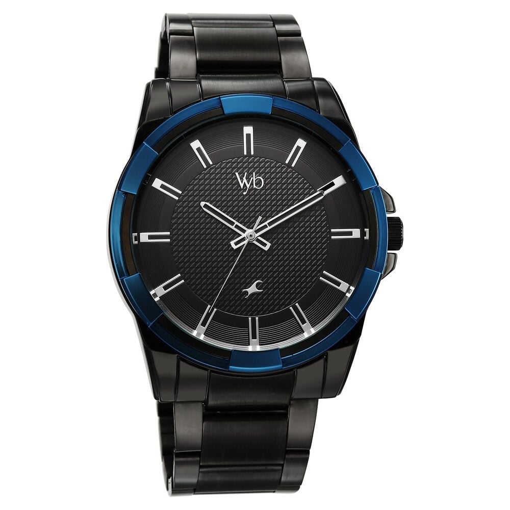 Buy Online Vyb Horizon By Fastrack Quartz Analog Black Dial Black